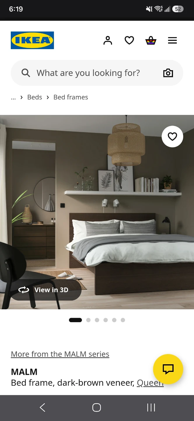IKEA MALM Queen Bed Frame