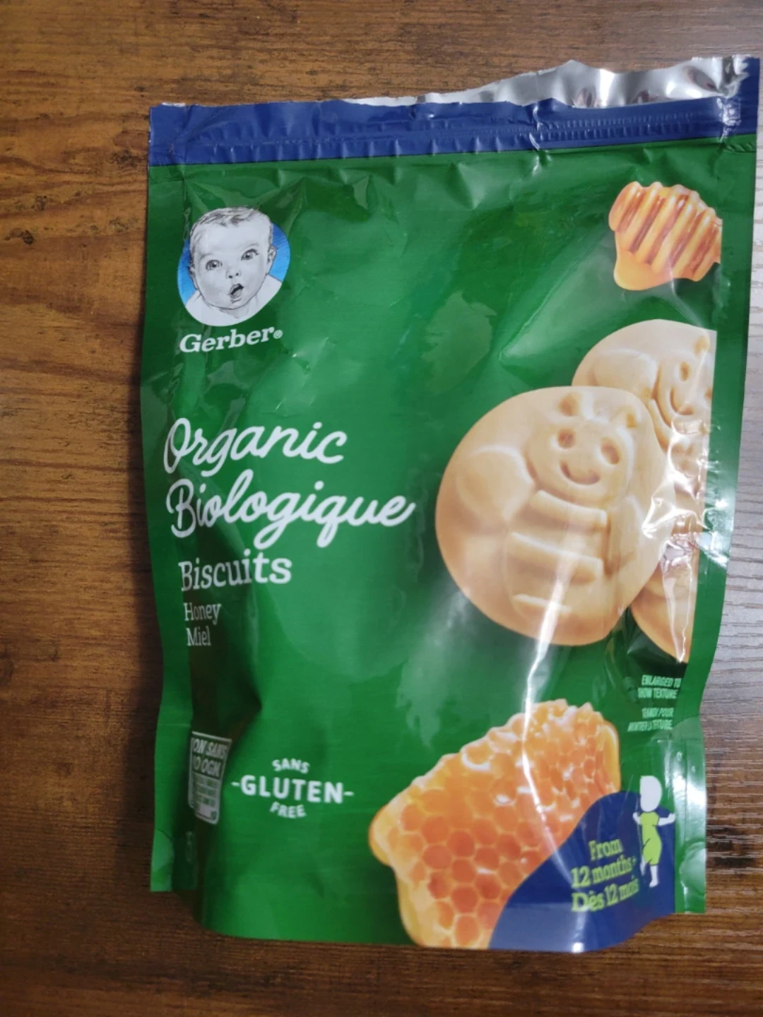 Gerber Organic Honey Biscuits - Gluten-Free