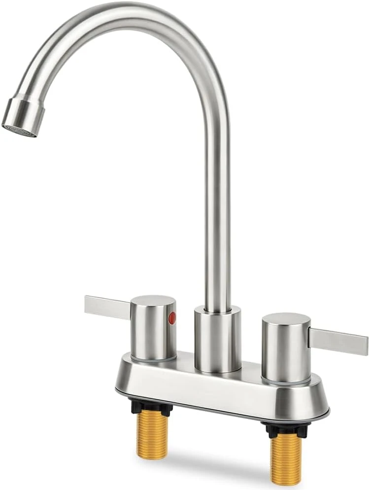 Deck Mount Bar Sink Faucet - Silver