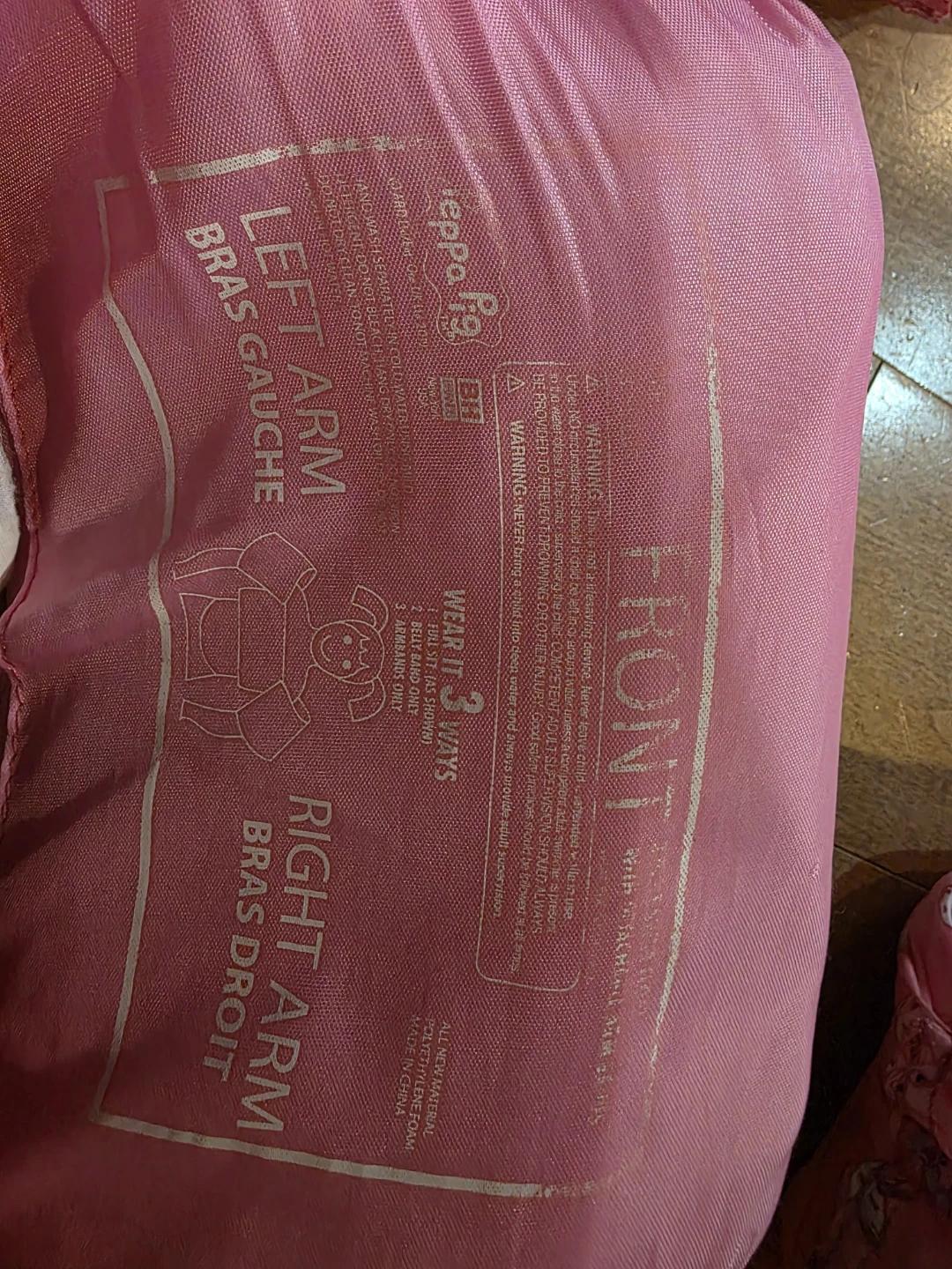 Peppa Pig Kids Swim Vest Armbands Pink Unicorn Donut - photo 3