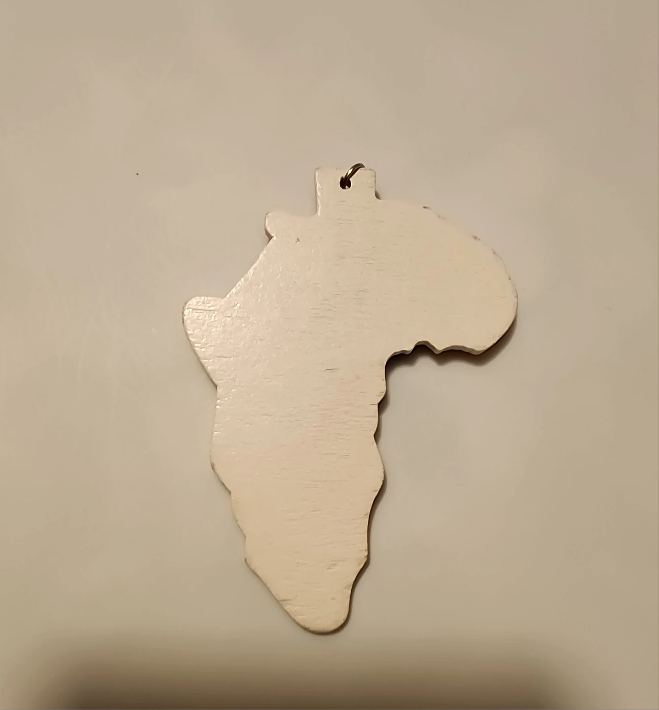 Wooden Africa Map Pendant with Woman - photo 3