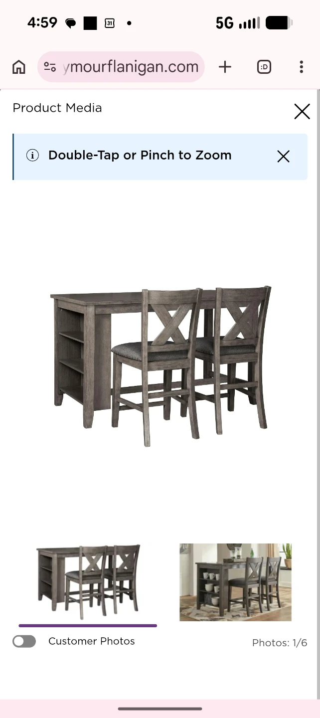 Nash 3-pc. Counter-Height Dining Set