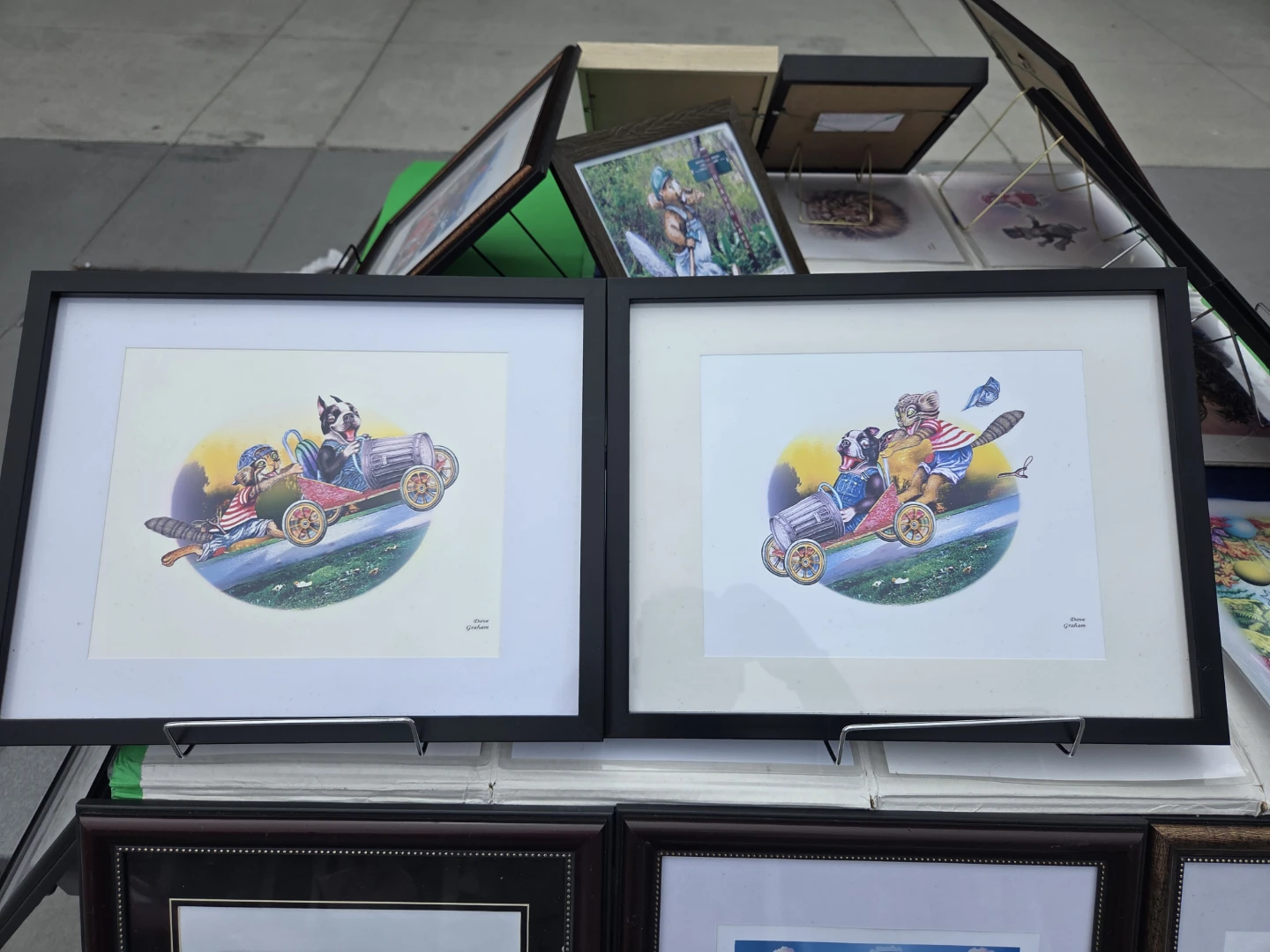 Framed Artwork by Dave Graham each $100