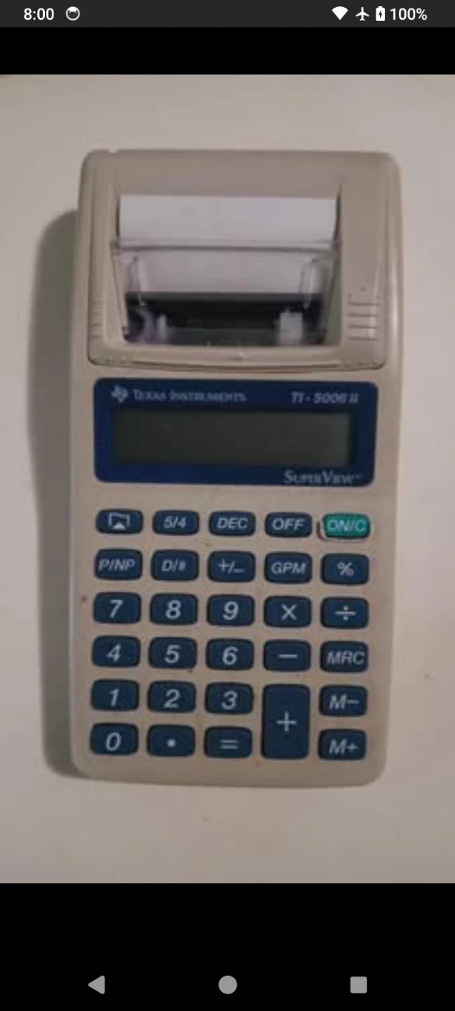 Calculator TI-5006 II  with Printer
