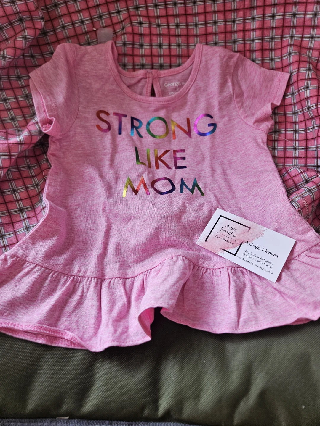 George "Strong Like Mom" Toddler T-Shirt
