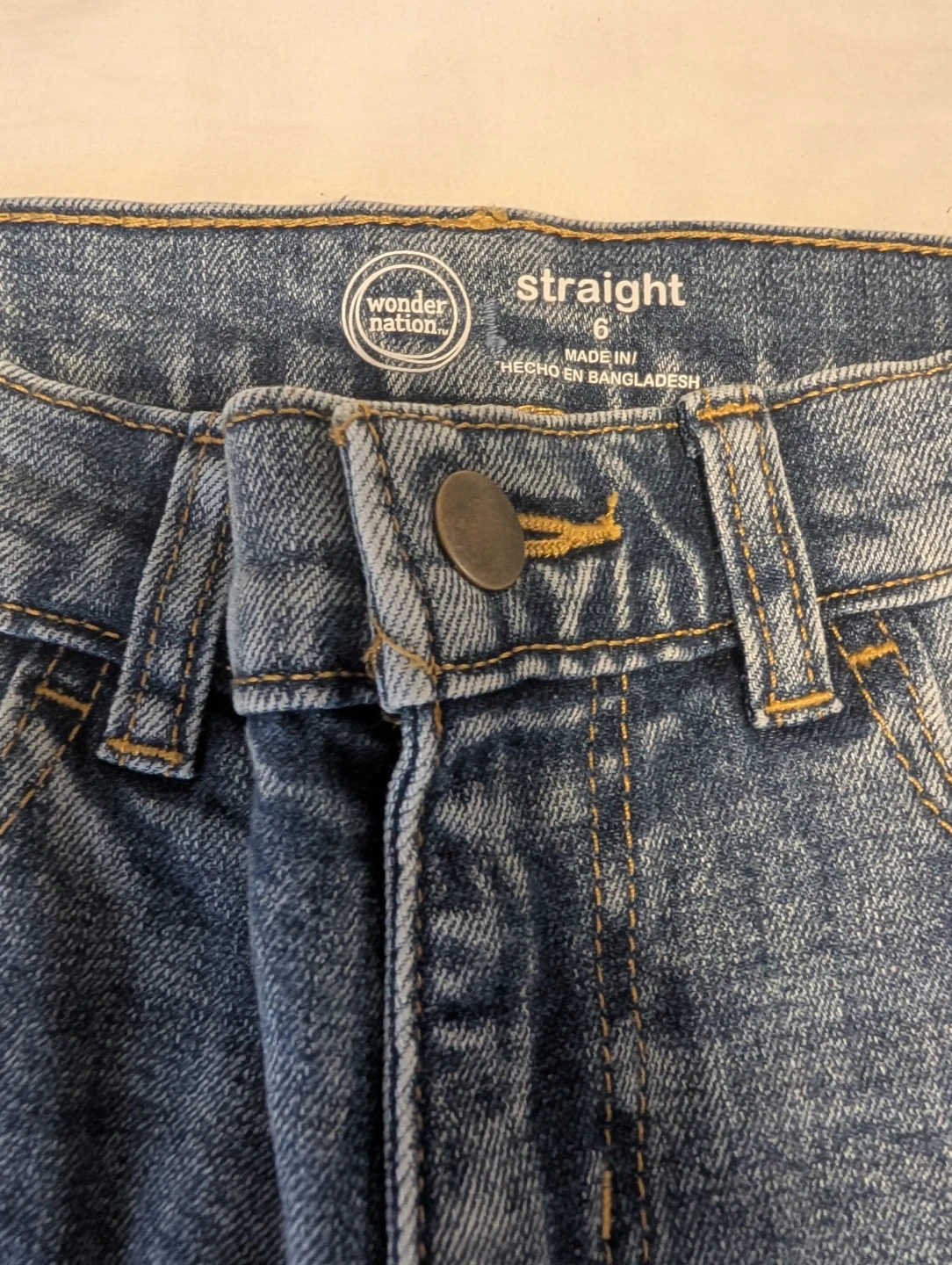 Wonder Nation Straight Jeans Size 6 - photo 2
