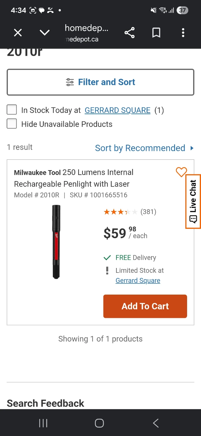 Milwaukee Tool 250 Lumens Rechargeable Penlight with Laser