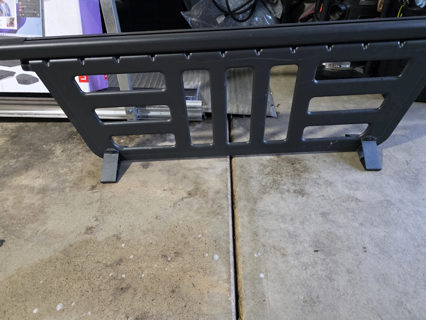 Black Metal Rack Side Panel
