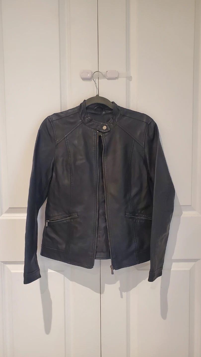 Reitmans Women's Faux Leather Jacket - Black