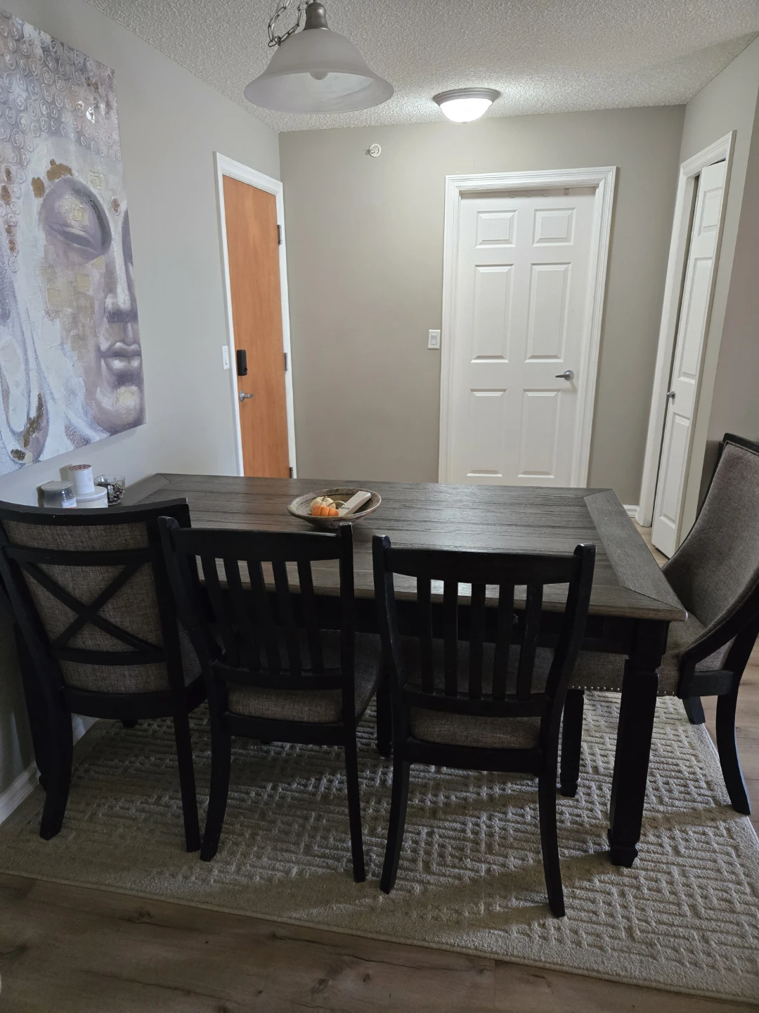 Dining Table Set with Chairs and Bench