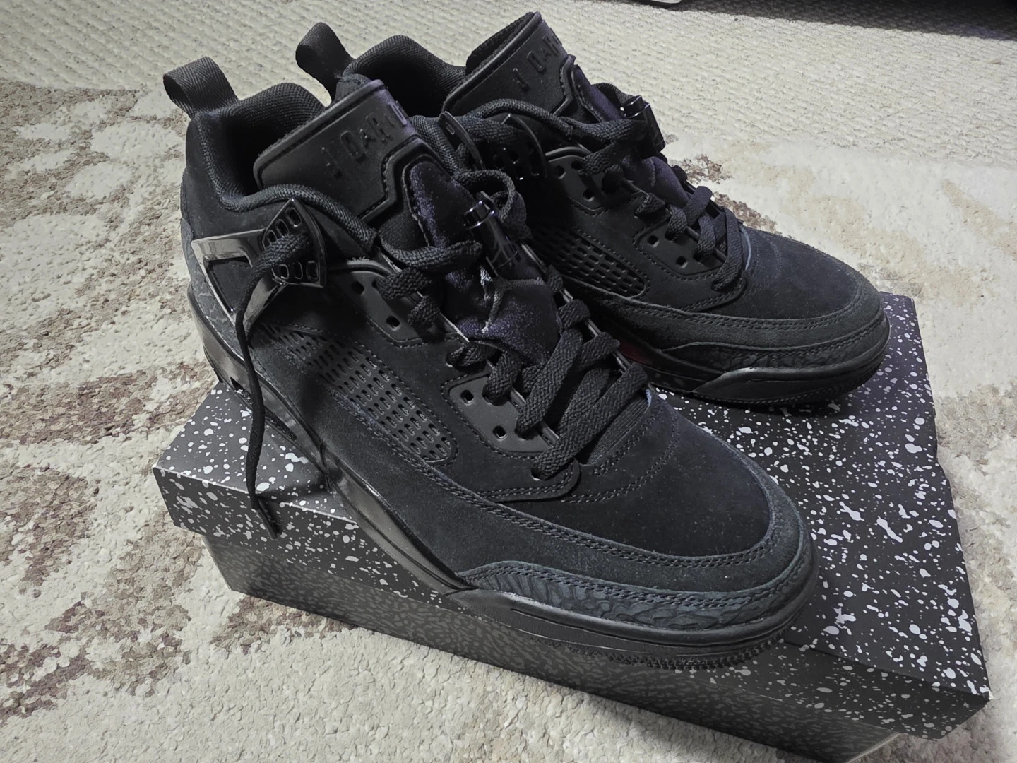 Jordan Spizike Low Men's Basketball Shoes Black - photo 4
