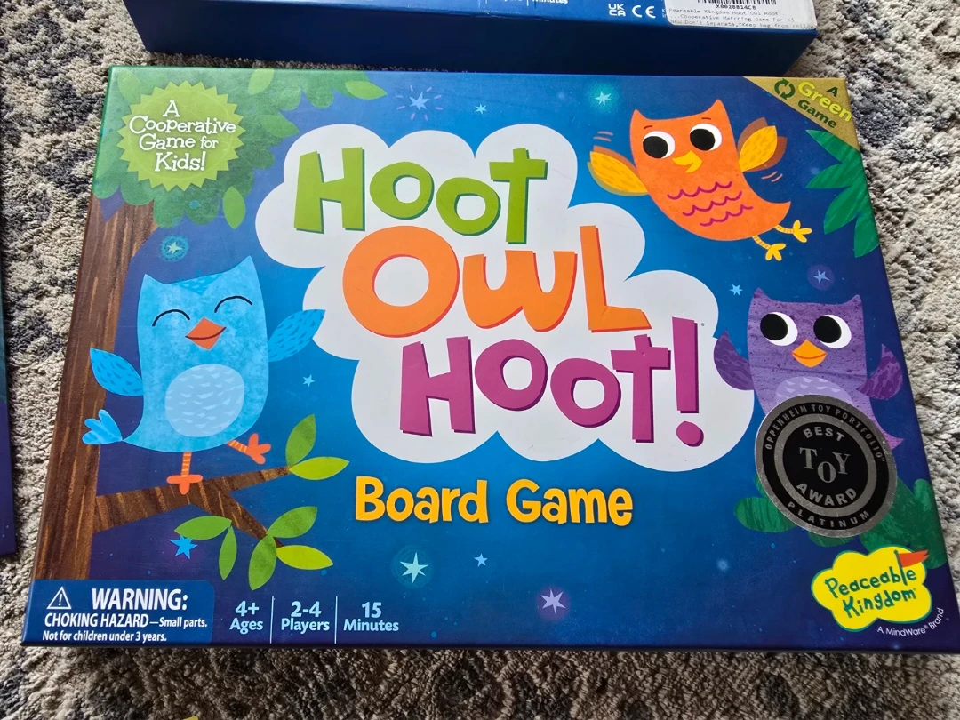 Hoot Owl Hoot! Board Game by Peaceable Kingdom