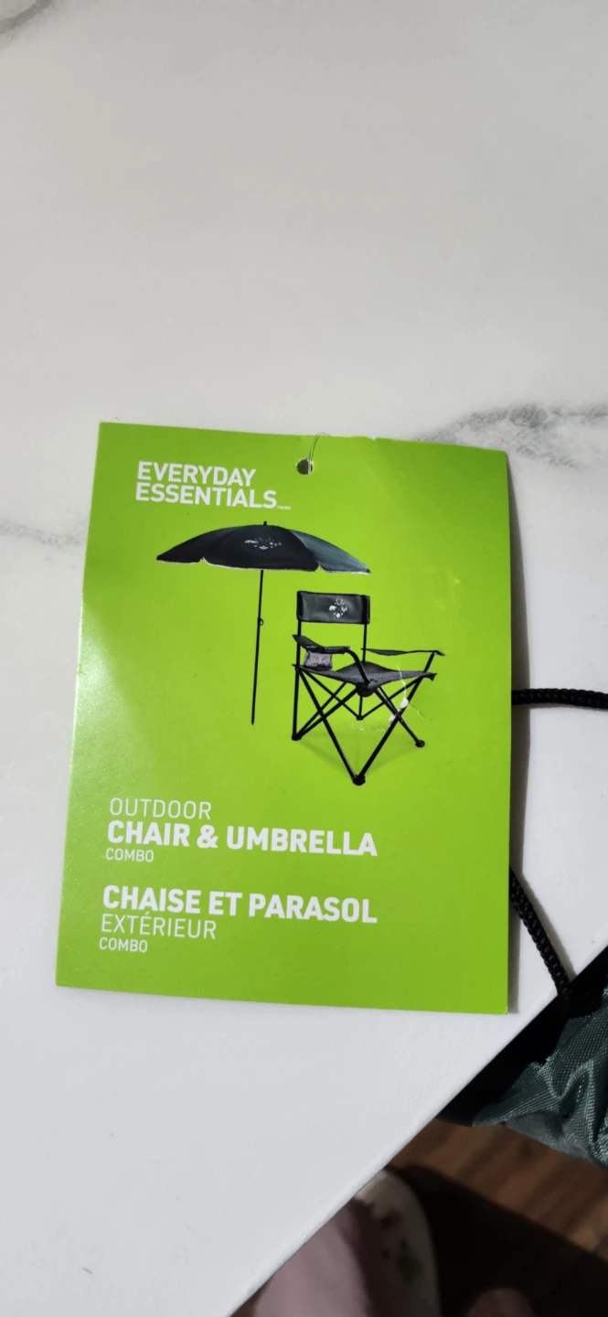 Chair and Umbrella Combo