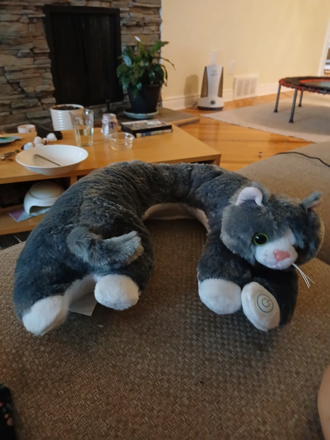 Working massage Plush Cat Neck Pillow