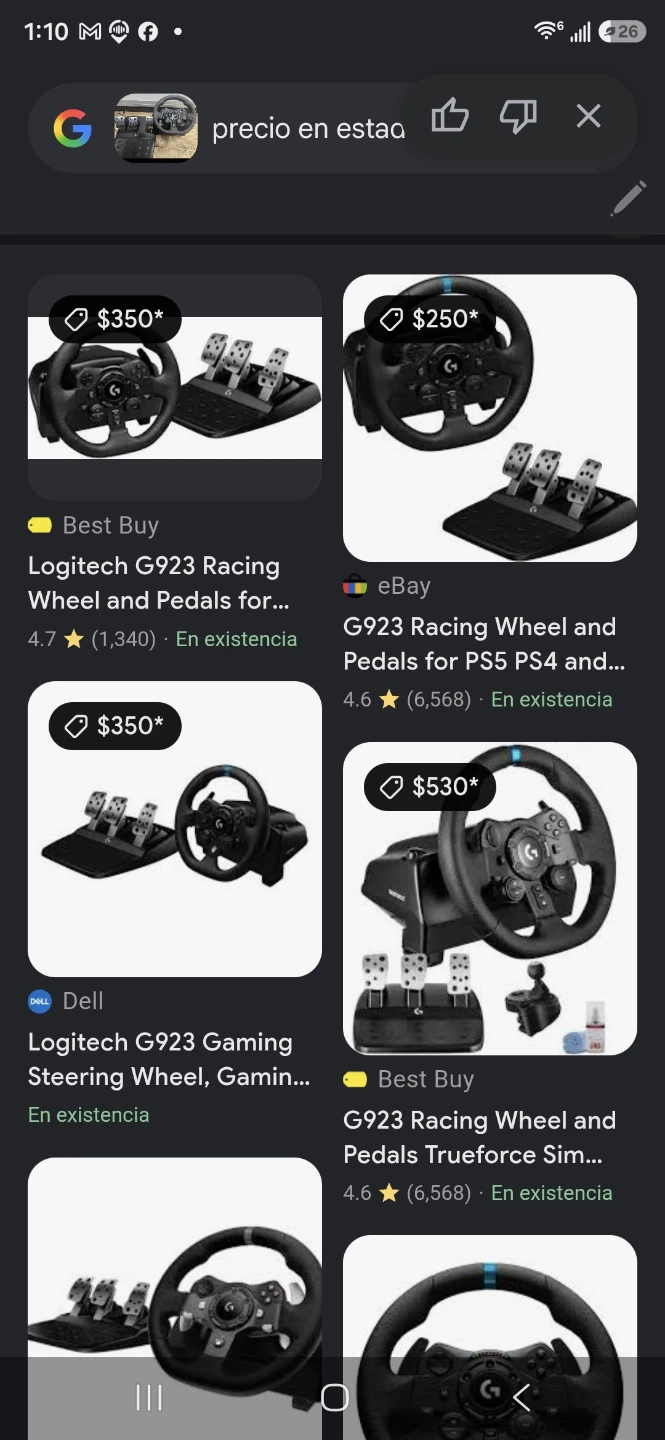 Logitech G923 Racing Wheel and Pedals - photo 4