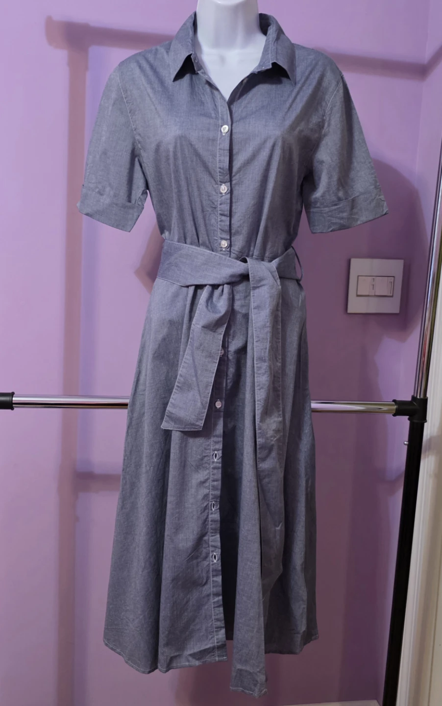 Woolrich Chambray Shirt Dress - Size S