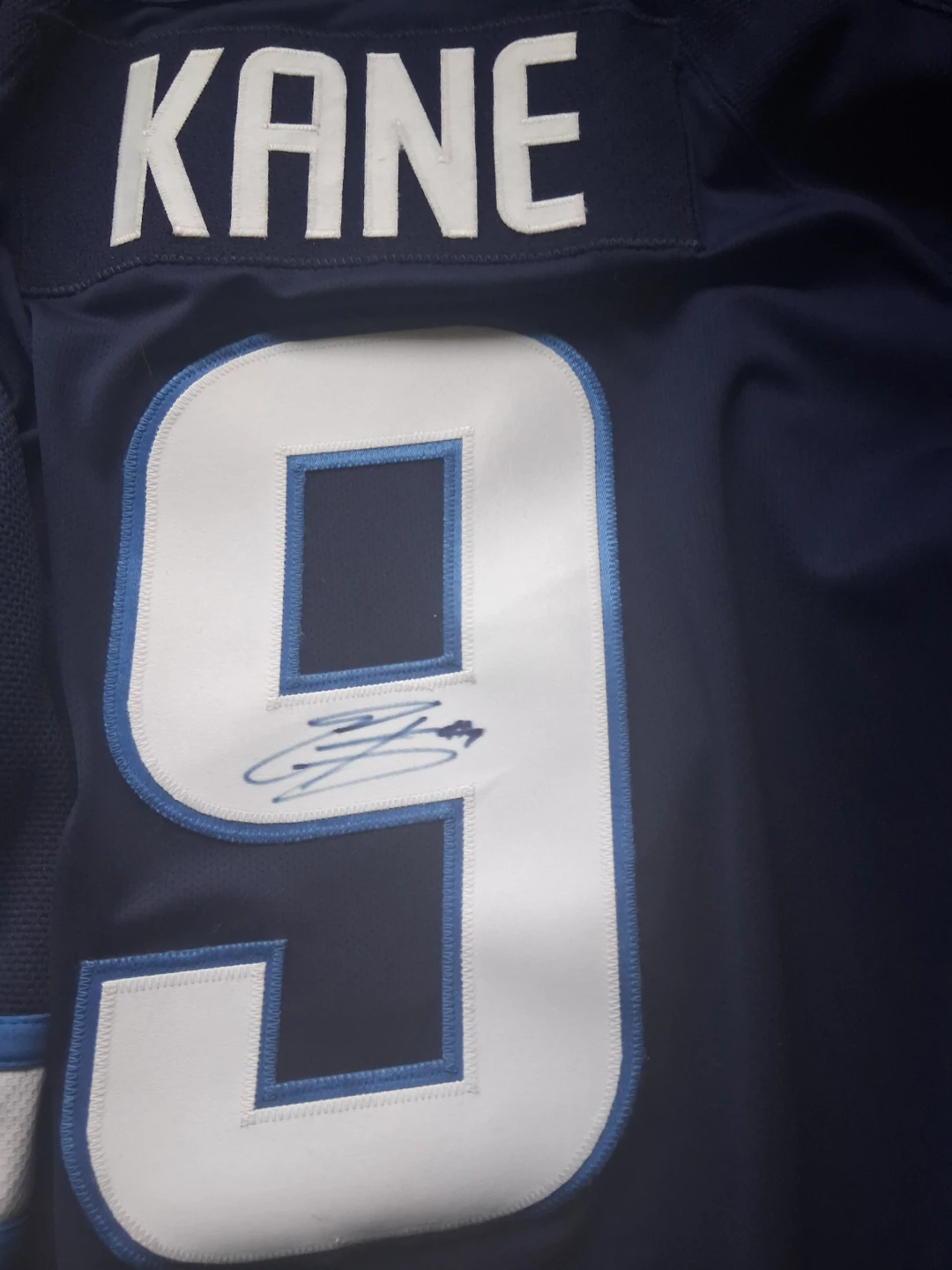 Reebok Winnipeg Jets Evander Kane #9 Signed Hockey Jersey XL - photo 5