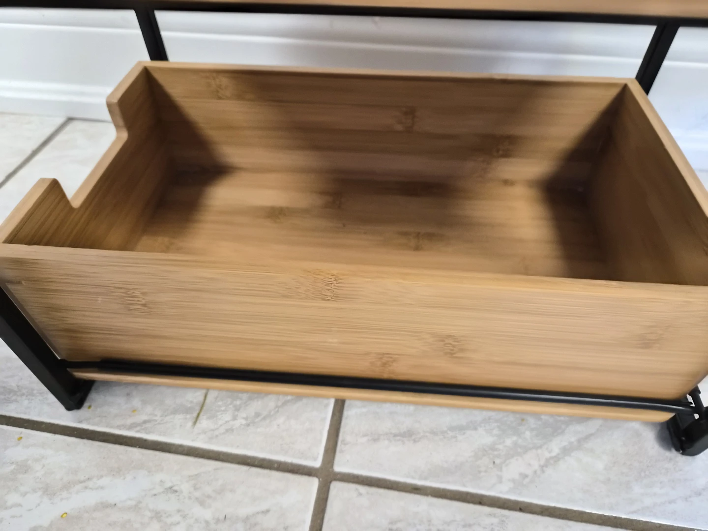 Bamboo Two-Tier Storage Organizer - photo 3