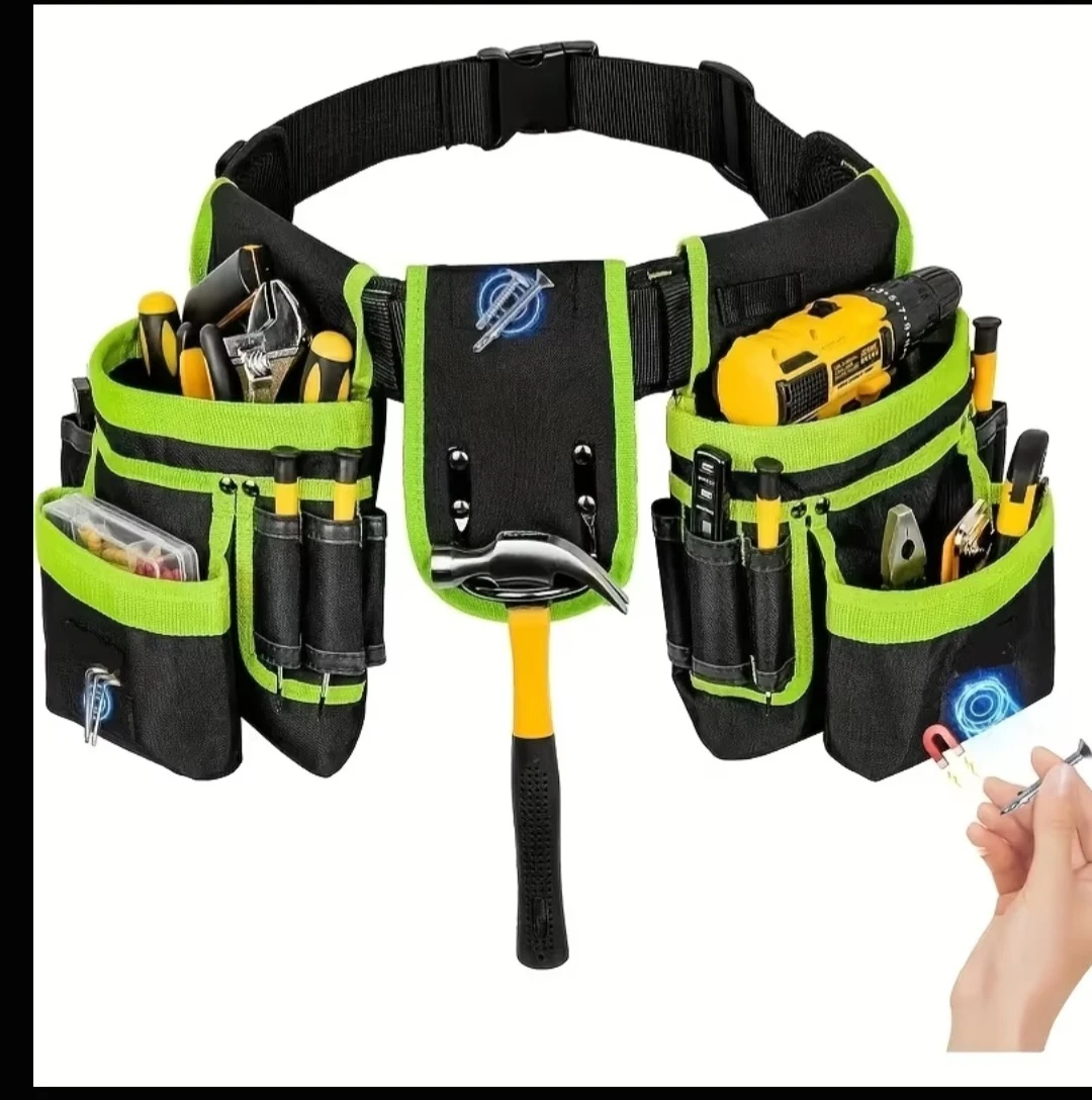 Tool Belt with Hammer Holder and Drill Holster - photo 2