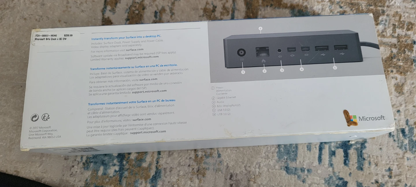 Microsoft Surface Dock with Power Supply and Cable - photo 2