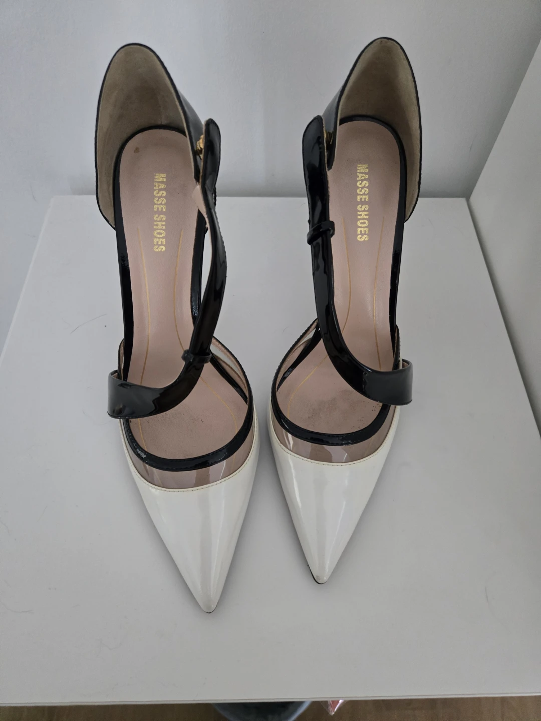 MASSE SHOES Women's Heels - Black/White Size 38