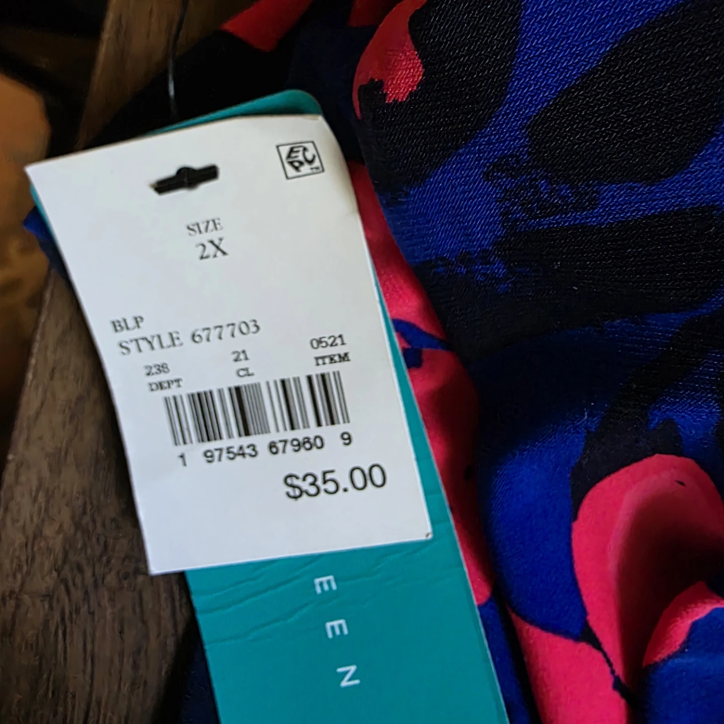 Brand new Floral Tankini swim Top Size 2X - photo 2