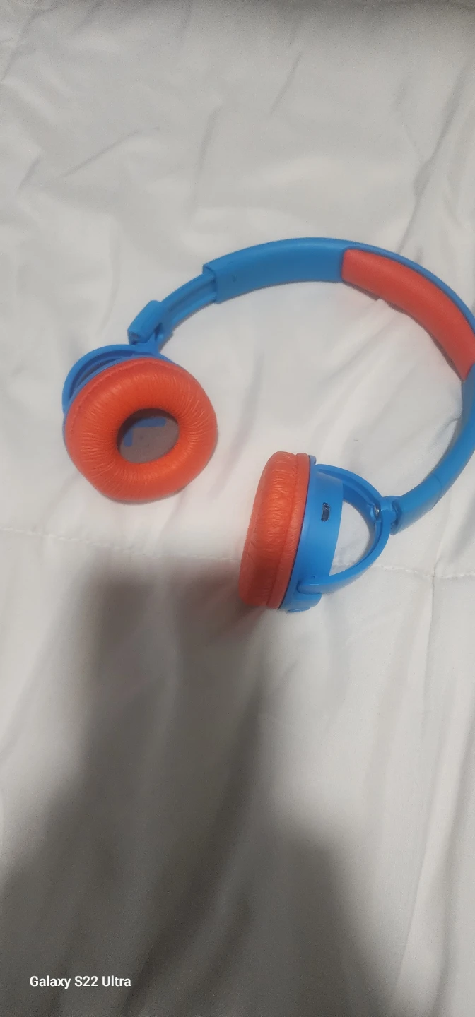Blue and Orange Kids Headphones