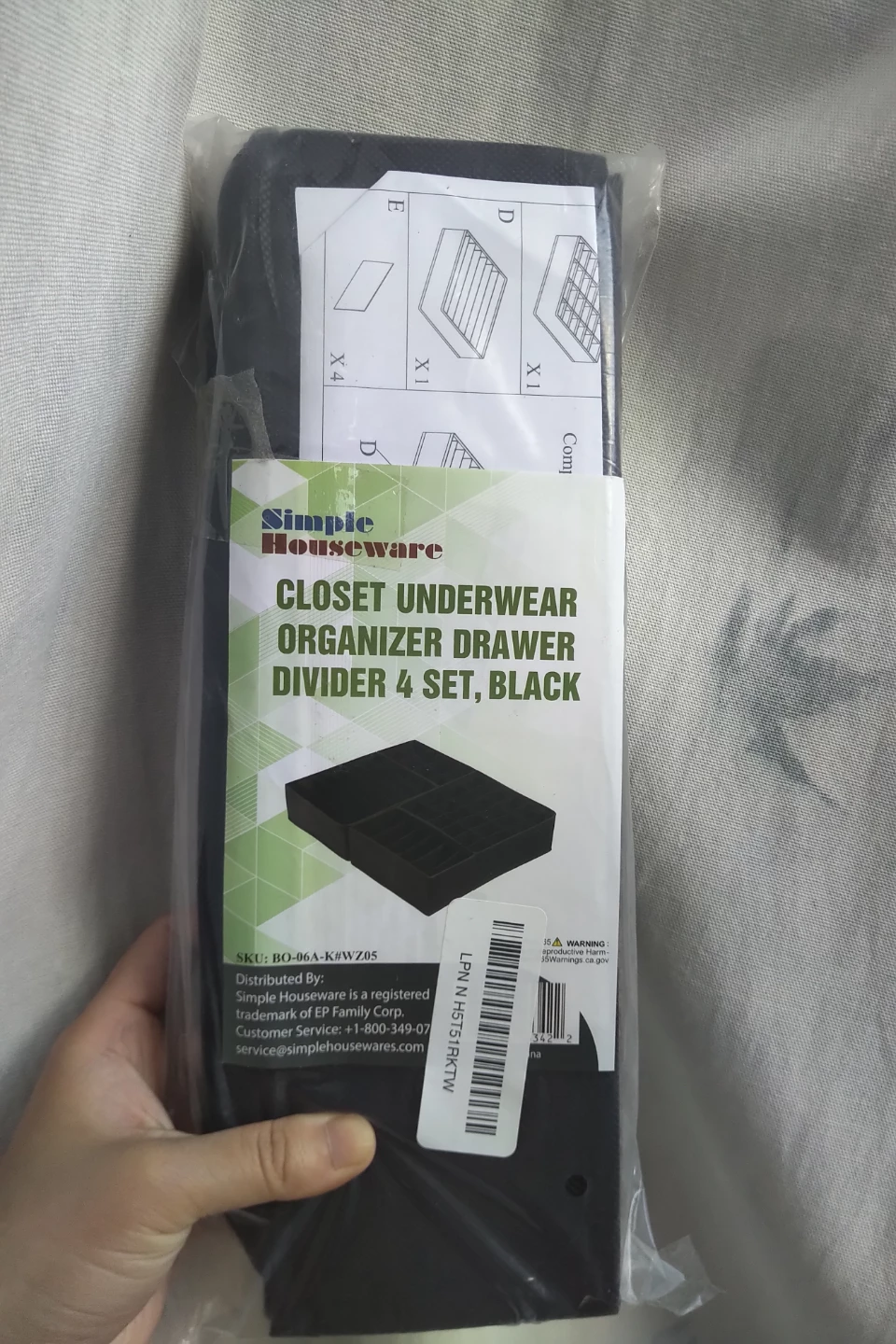New Fabric Drawer Organizer