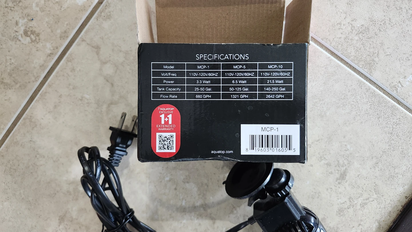 AQUATOP MaxFlow MCP-1 Circulation Pump - photo 3