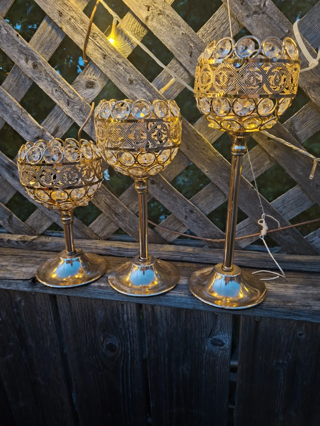 Set of 3 Decorative Candle Holders