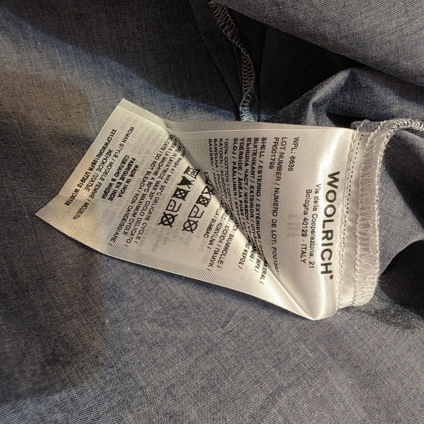 Woolrich Chambray Shirt Dress - Size S - photo 4