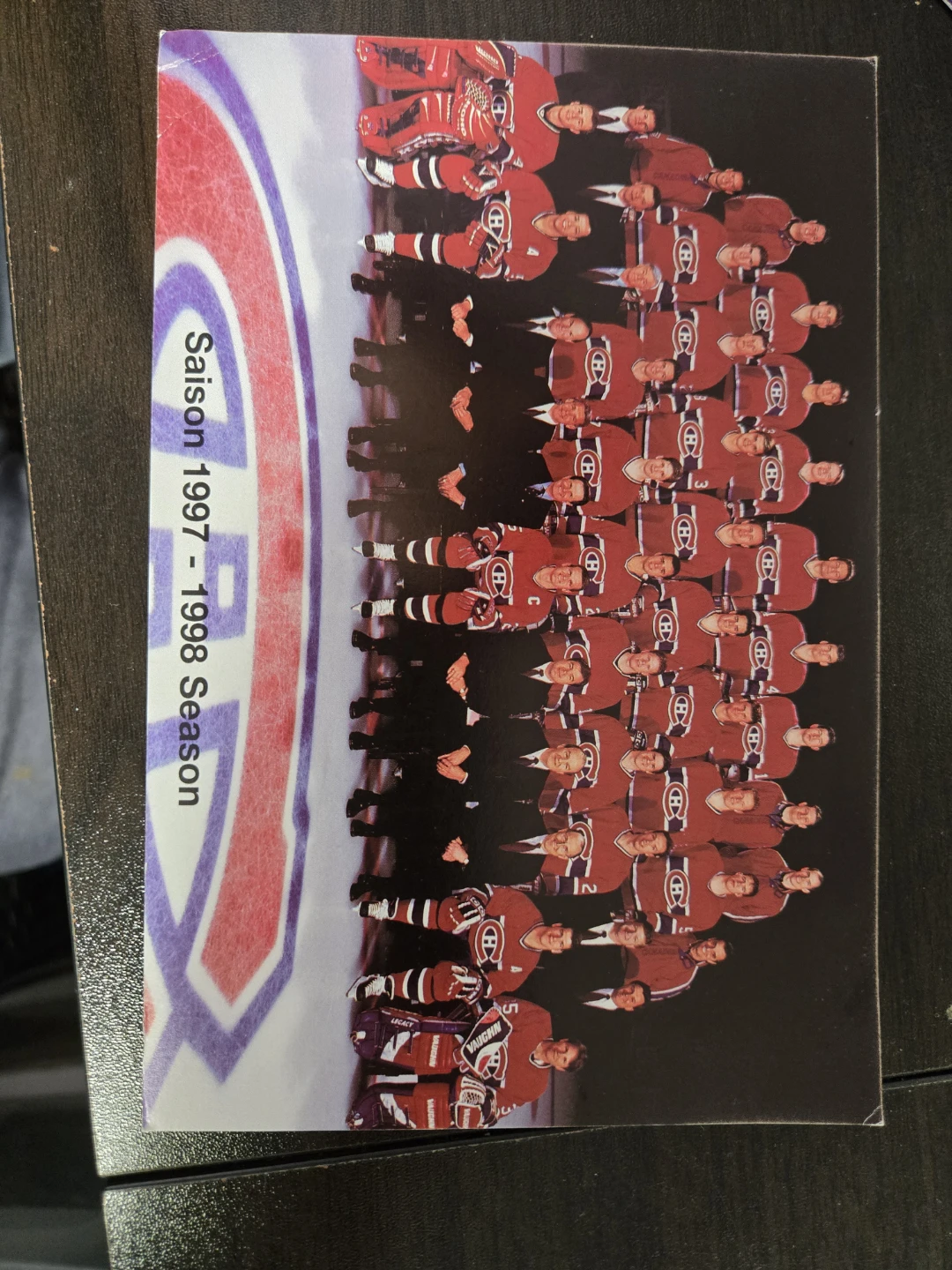Montreal Canadiens 1997-1998 Season Team Photo