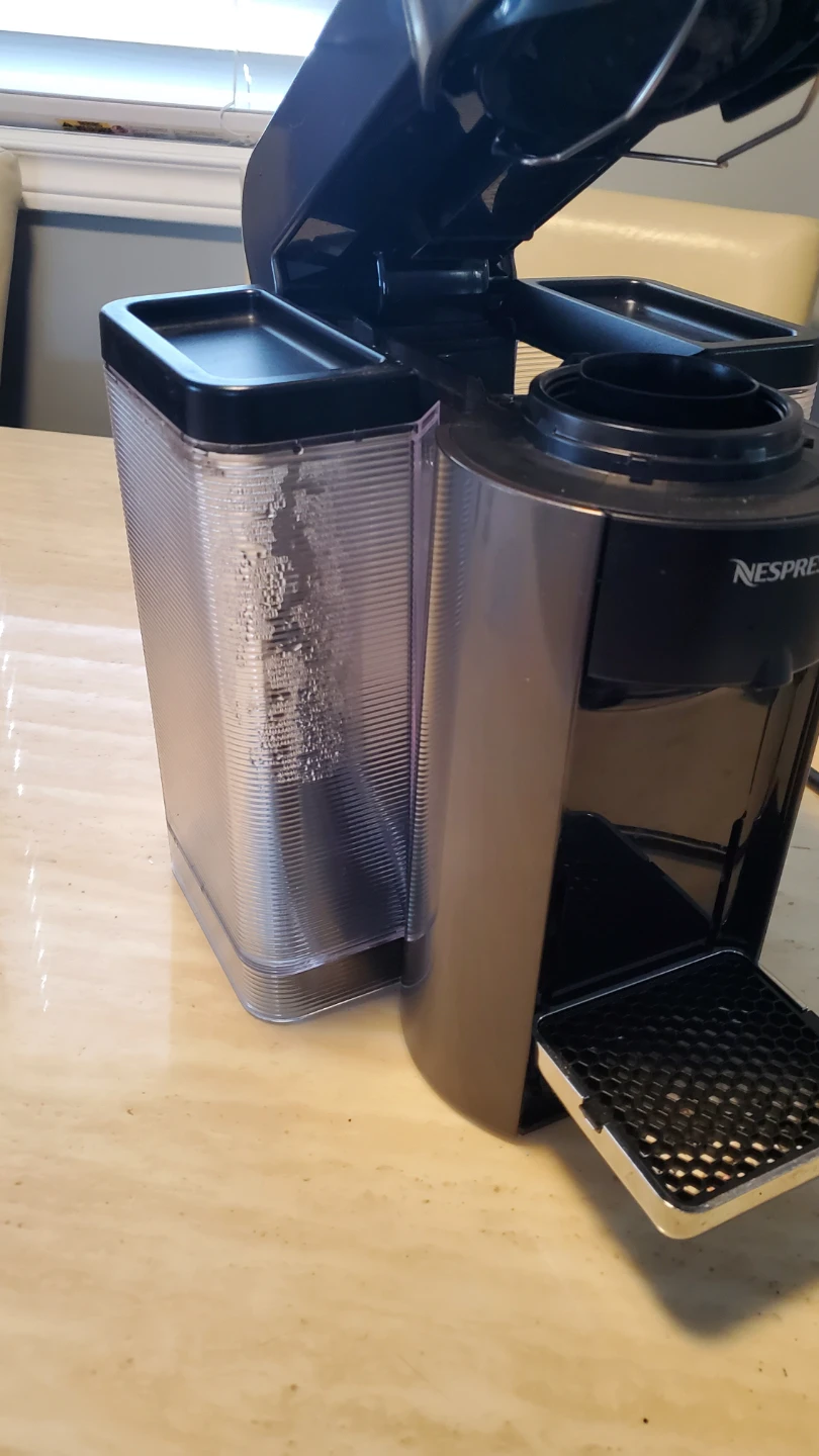 Nespresso GCC1 Coffee Maker, pod tray, and pods - photo 3