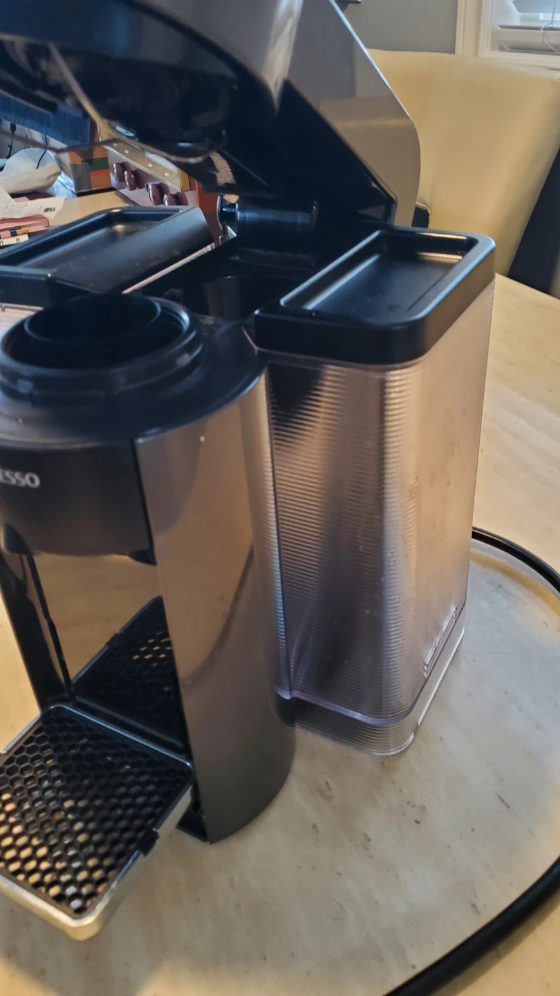 Nespresso GCC1 Coffee Maker, pod tray, and pods - photo 4
