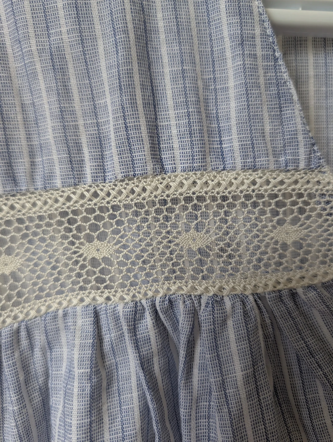 ZARA Striped Lace Trim top-size XS - photo 2