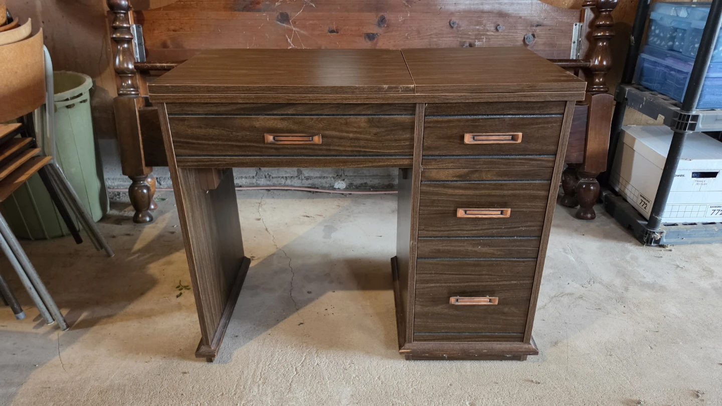 Vintage Drop Leaf Sewing Machine Table