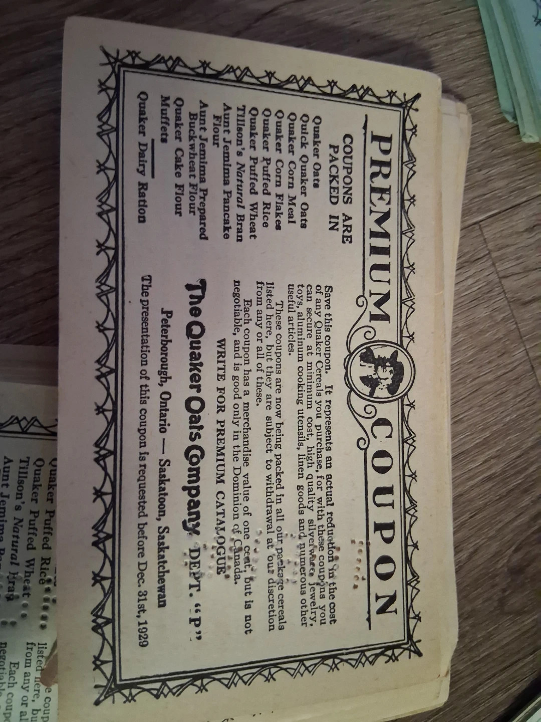 The Quaker Oats Company Premium Coupons - photo 3