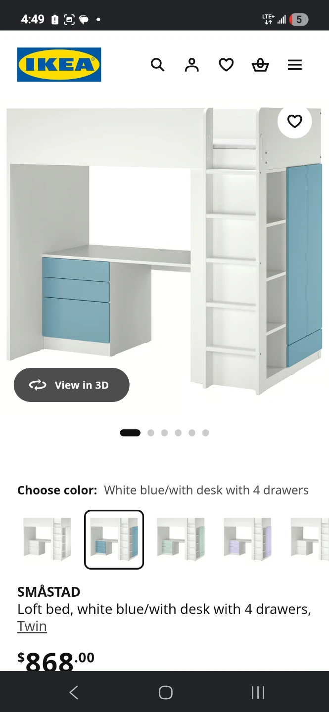 IKEA SMÅSTAD Loft Bed - photo 3