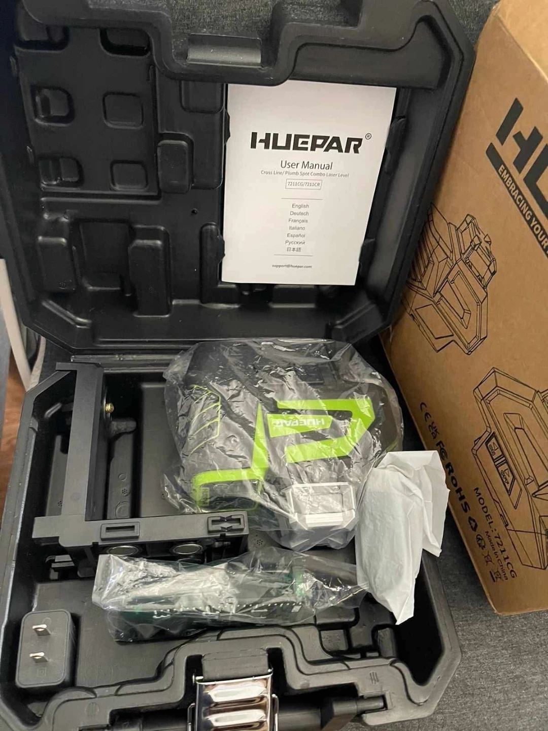 HUEPAR 7211CG Green Cross Line Laser Level - photo 5