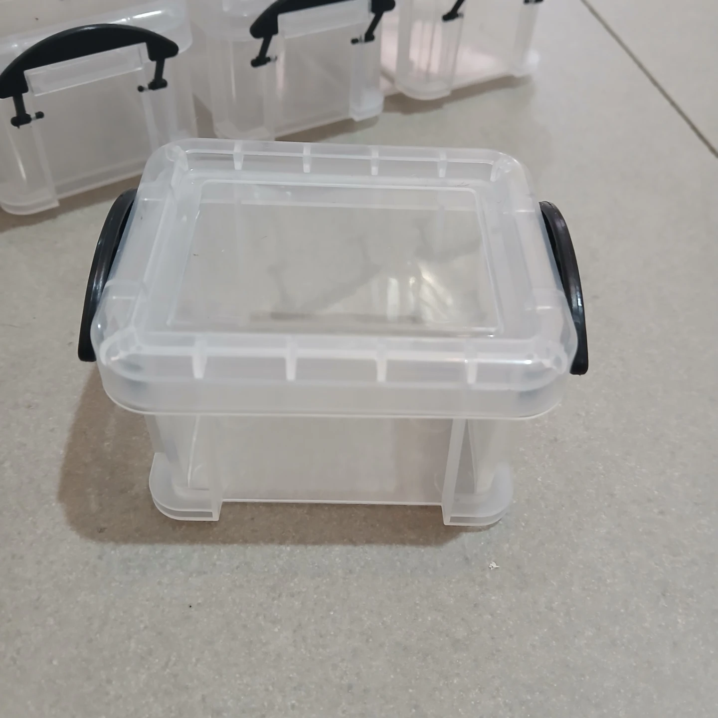 ⚽ Set of 12 Clear Stackable Storage Bins - photo 3