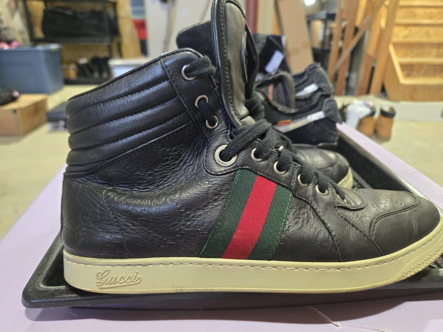 Gucci High Top Sneakers size 9 US - photo 4