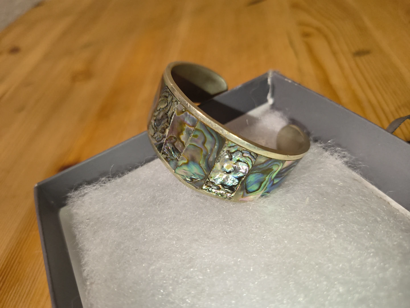 Abalone Inlay Cuff Bracelet