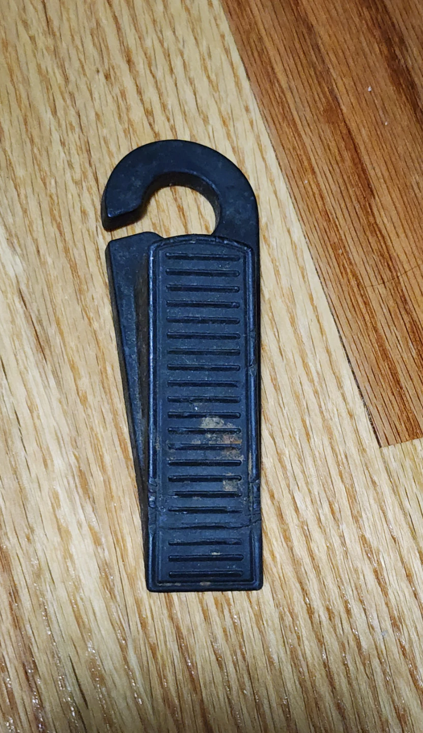 Black Door Stopper Wedge with Hook⚽