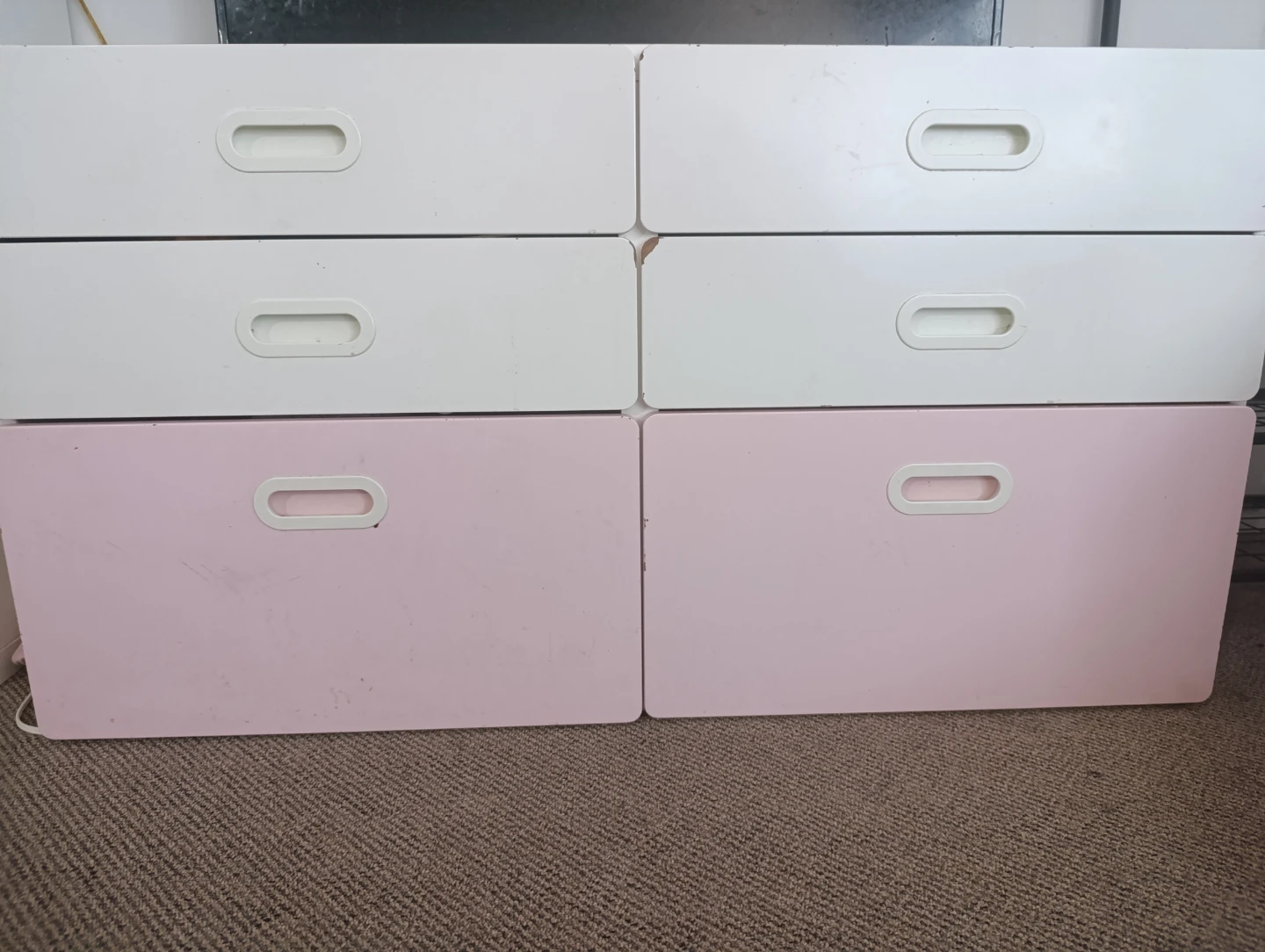 IKEA Kids White and Pink 6-Drawer Dresser - photo 2