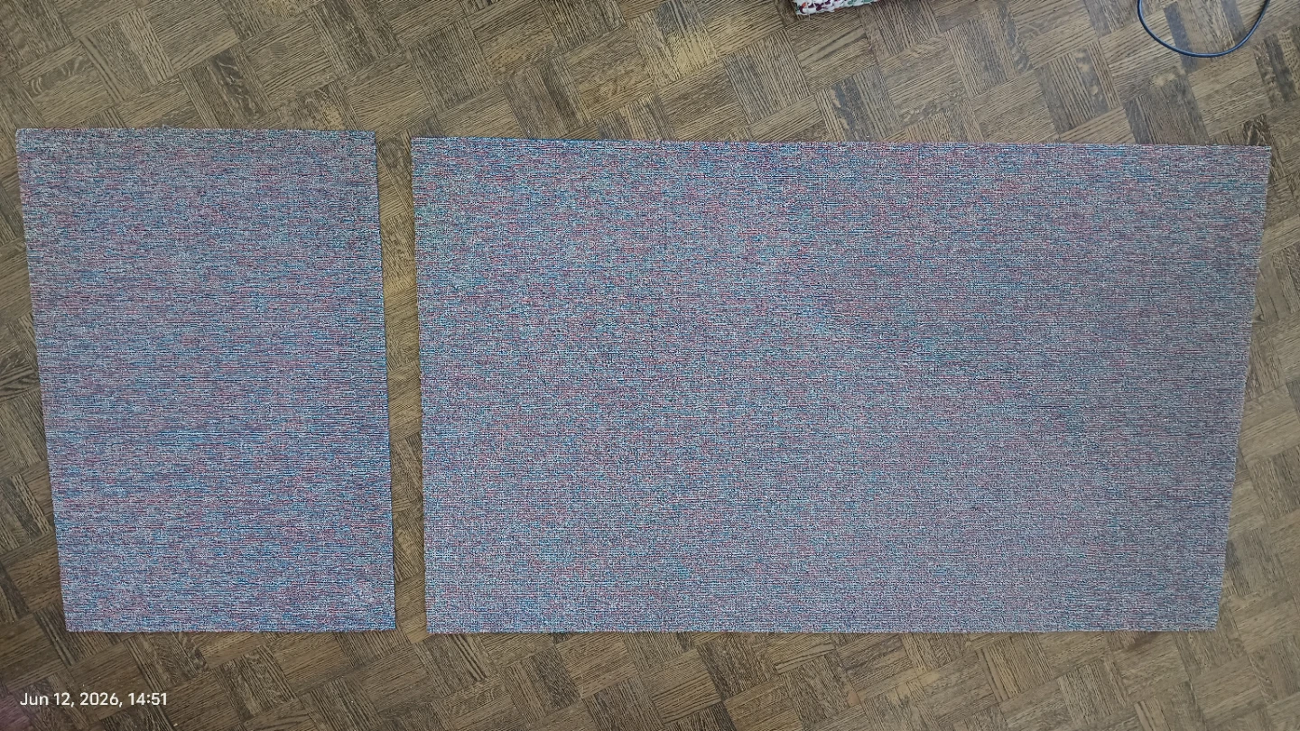 Area Rug Set - Blue & Pink Pattern - photo 2