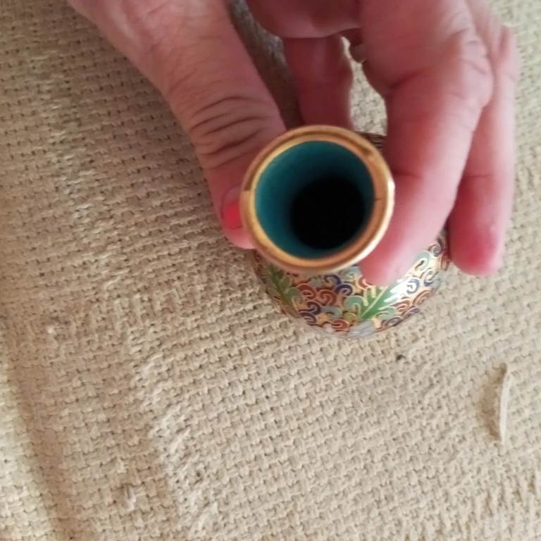 Vintage Miniature Cloisonné Vase - photo 2