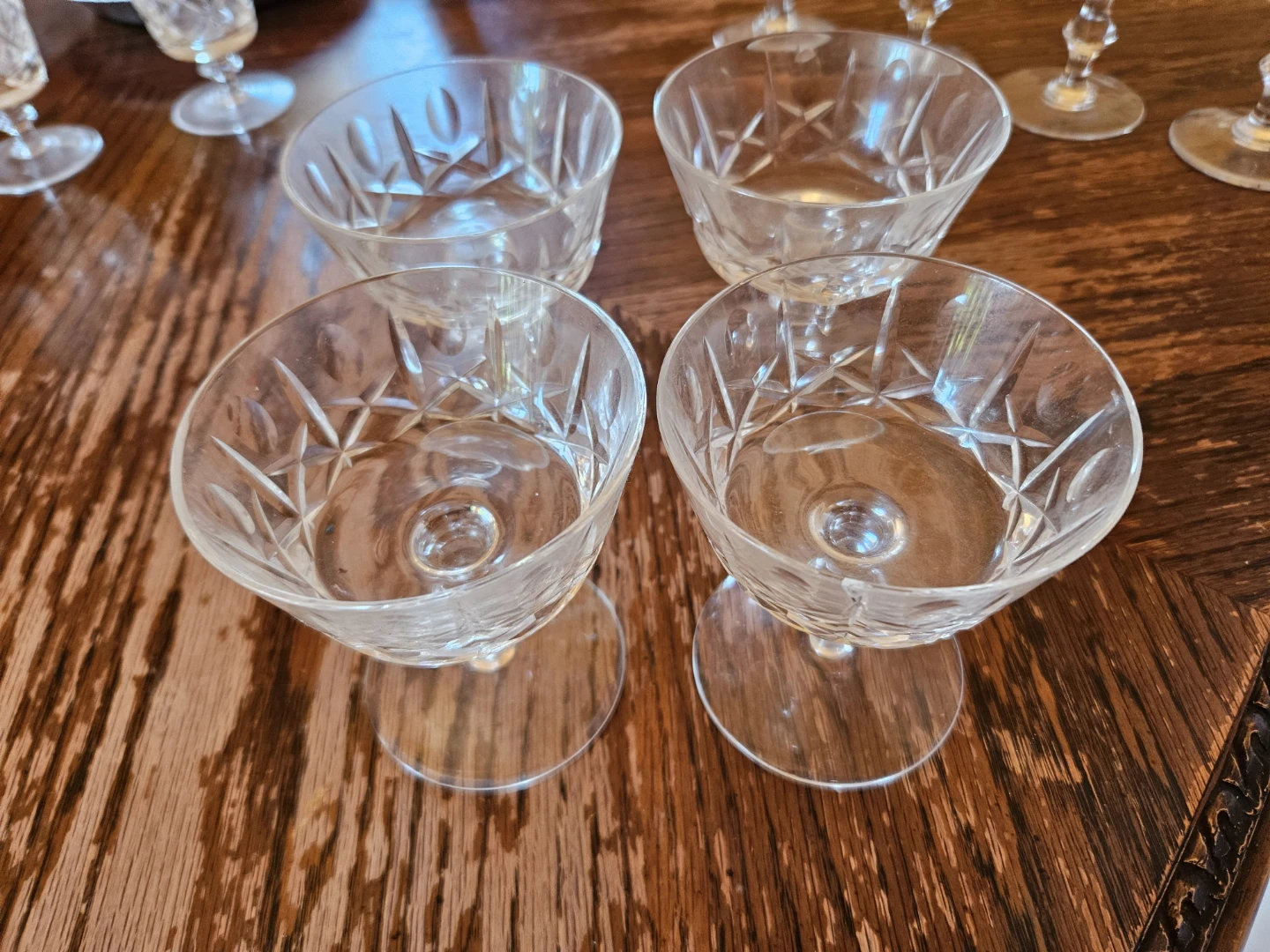 Set of 11 Cut Crystal Glasses - photo 2