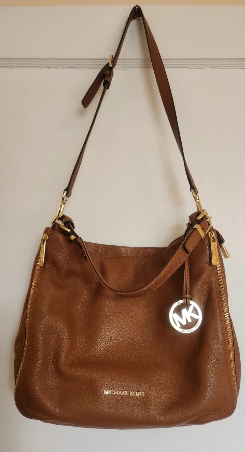 Michael Kors Bedford Large Brown Pebbled Leather Shoulder Bag - photo 5