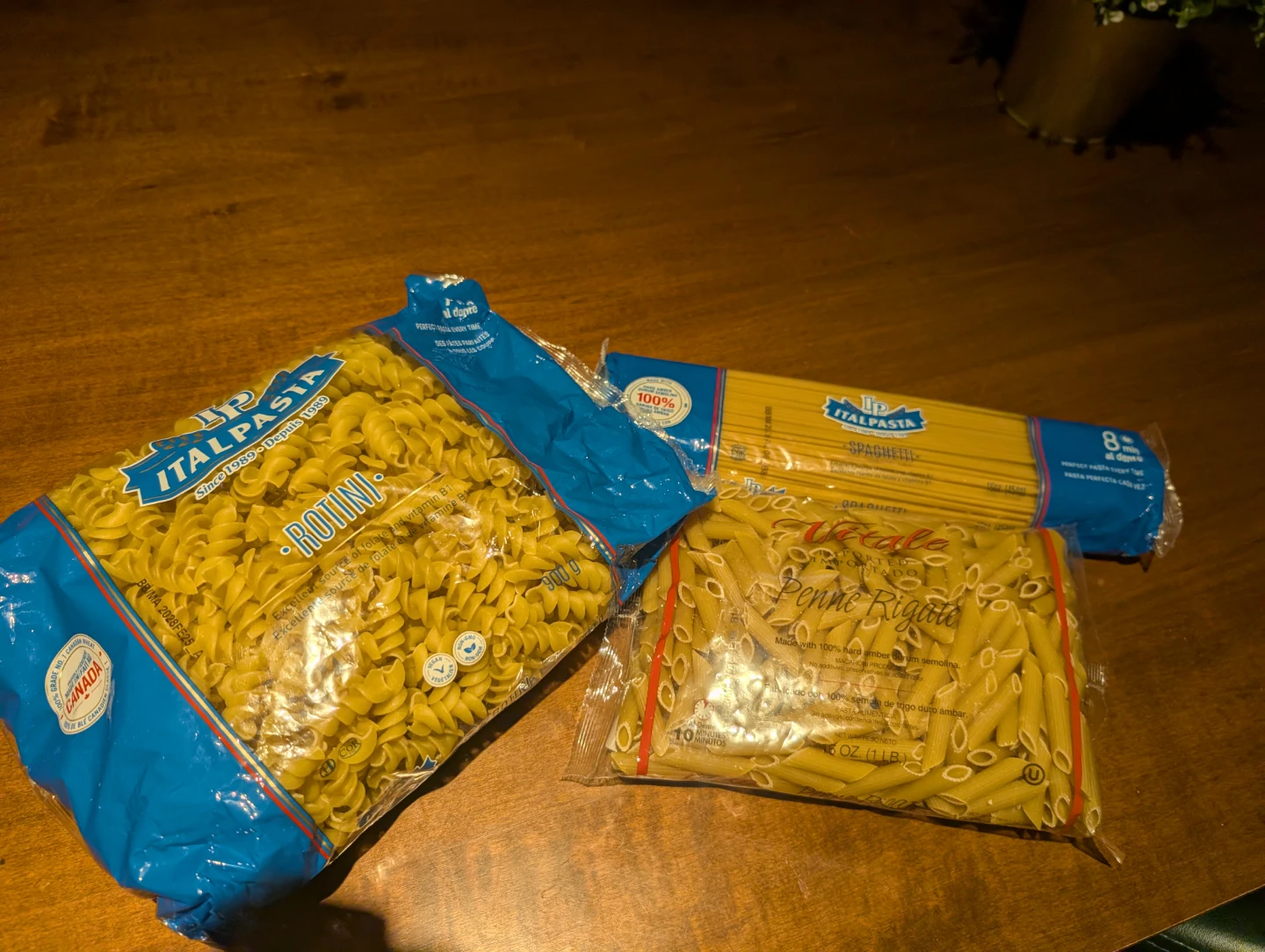 ItalPasta Rotini, Spaghetti, and Penne Rigate Pasta Bundle
