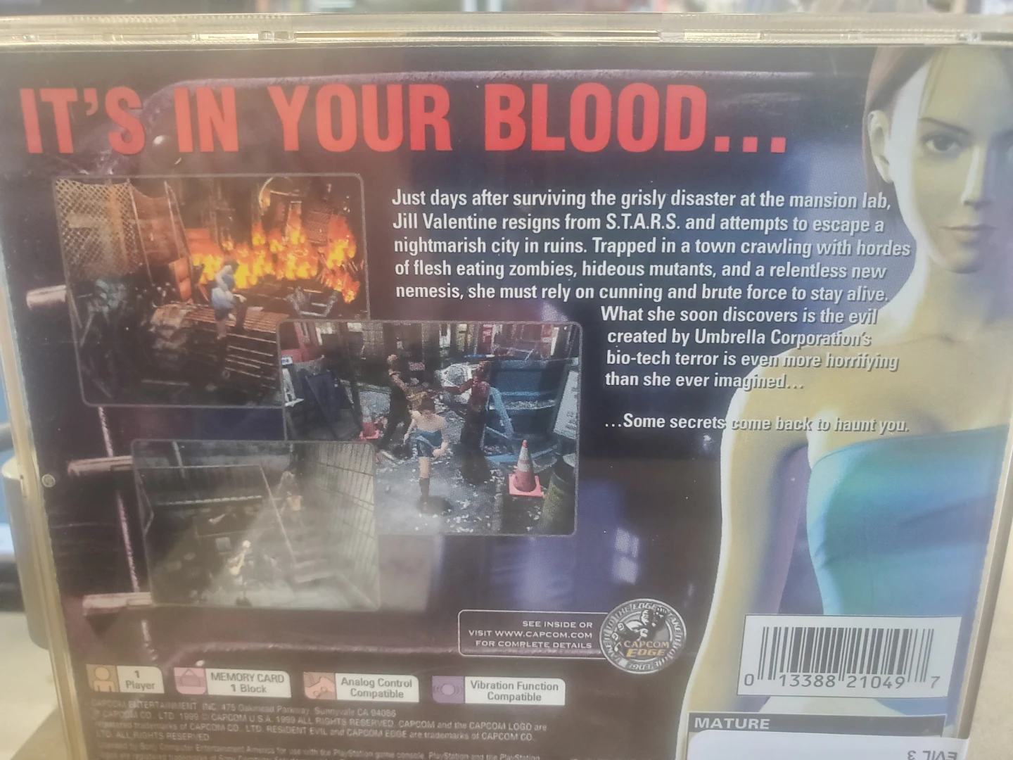 Resident Evil 3: Nemesis PlayStation 1 Game - photo 2